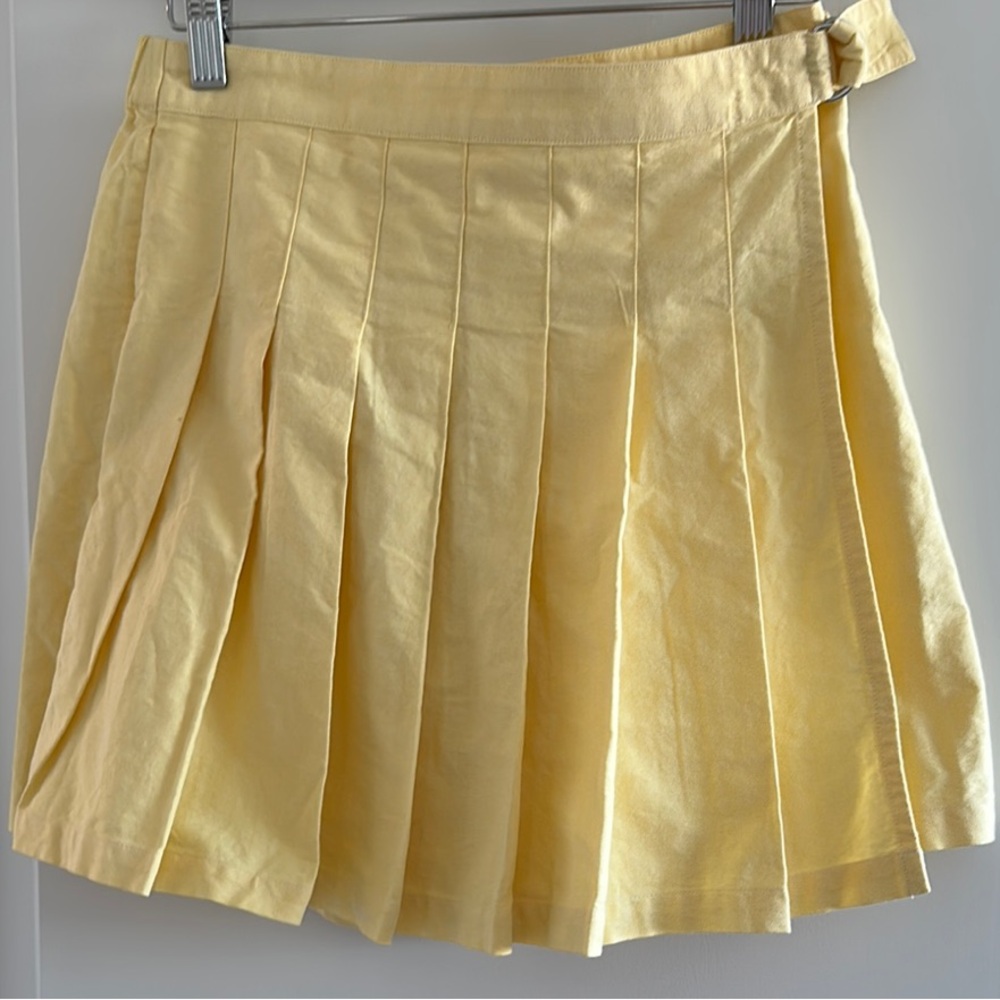 Polo by Ralph Lauren Yellow Pleated Kids Skort